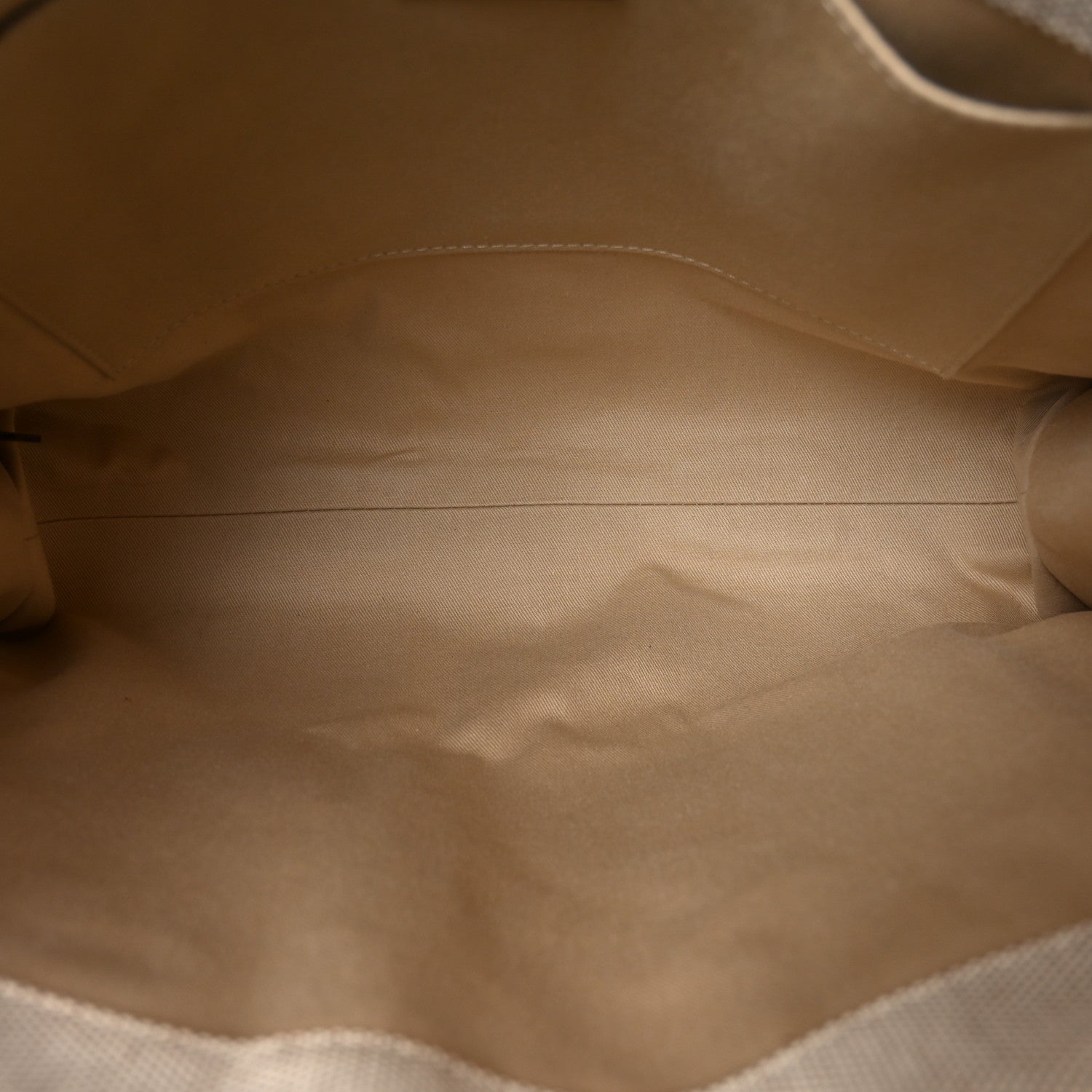 Chloe Linen Calfskin Medium Woody Ribbon Tote White Brown 5 of 10
