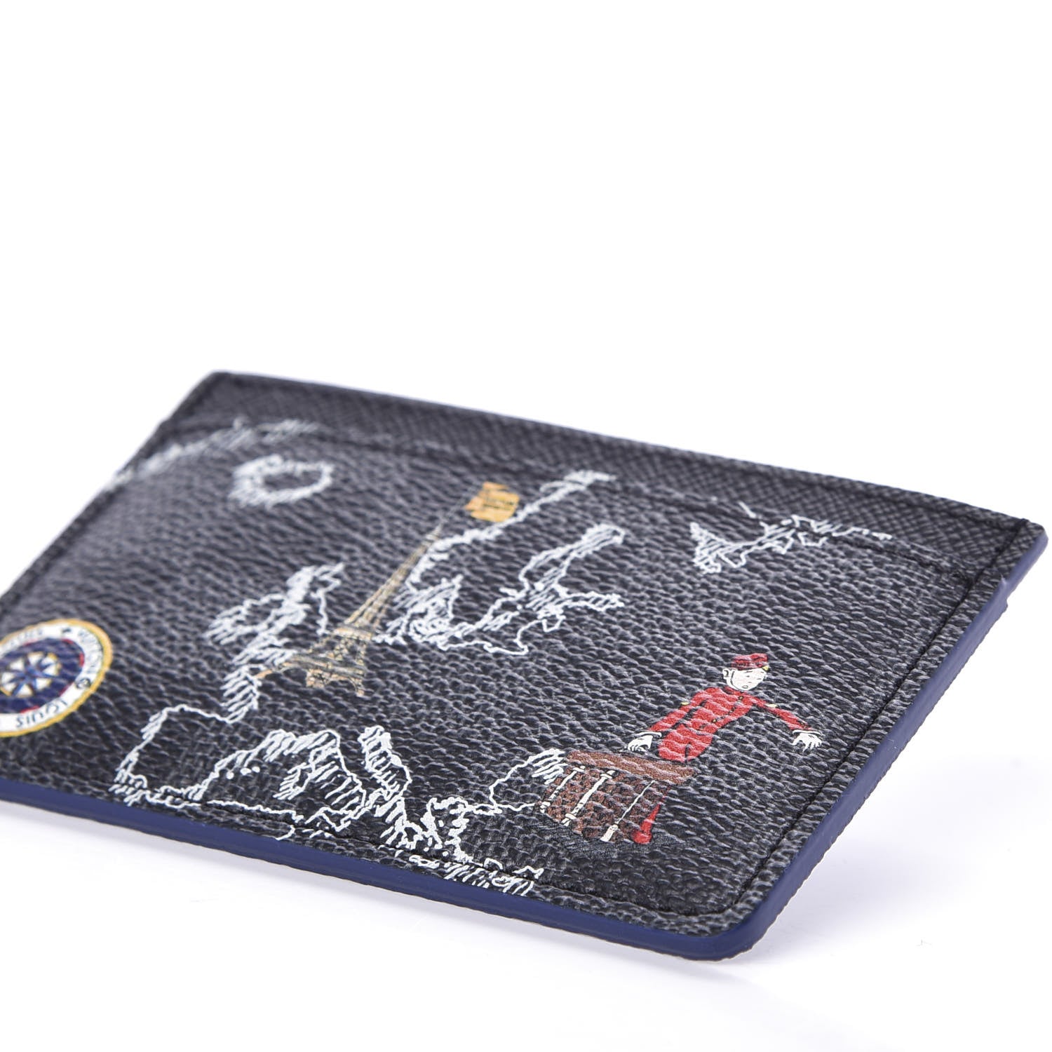 Louis Vuitton Damier Graphite World Map Porte Cartes Simple 6 of 7
