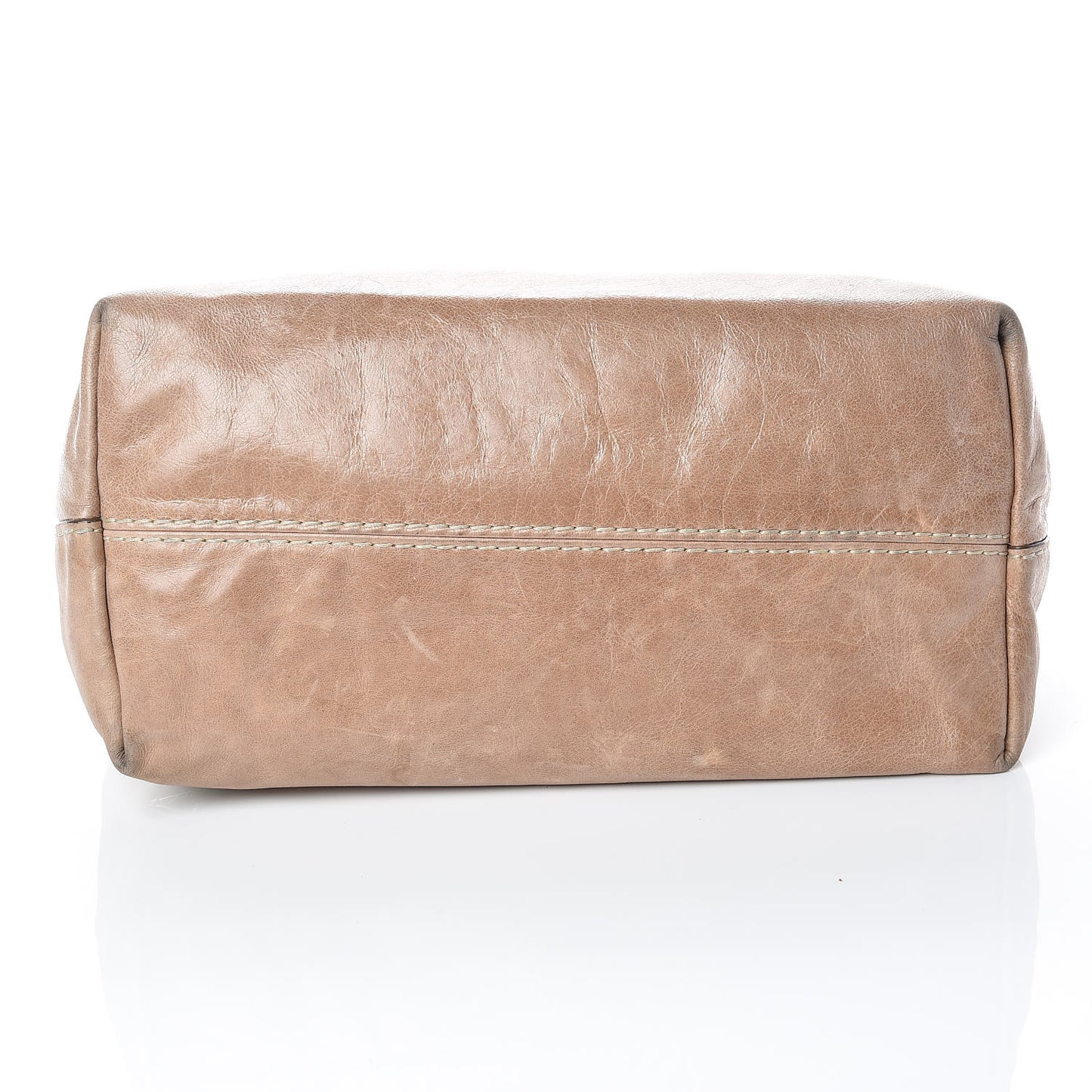 Vitello Shine Tote Cammeo