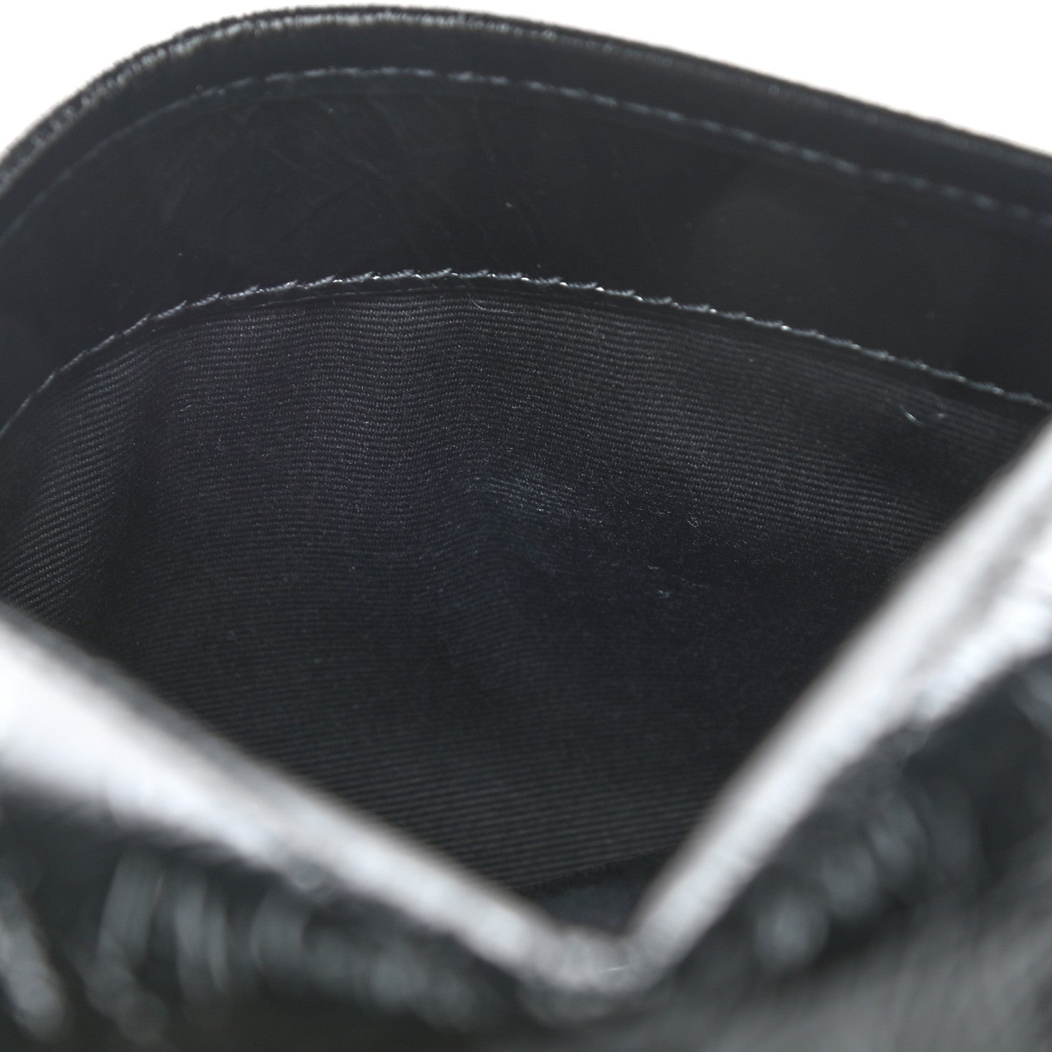 Saint Laurent Crinkled Calfskin Matelasse Monogram Niki Chain Wallet Black 10 of 10
