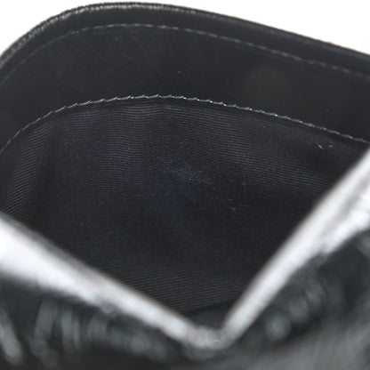 Saint Laurent Crinkled Calfskin Matelasse Monogram Niki Chain Wallet Black 10 of 10