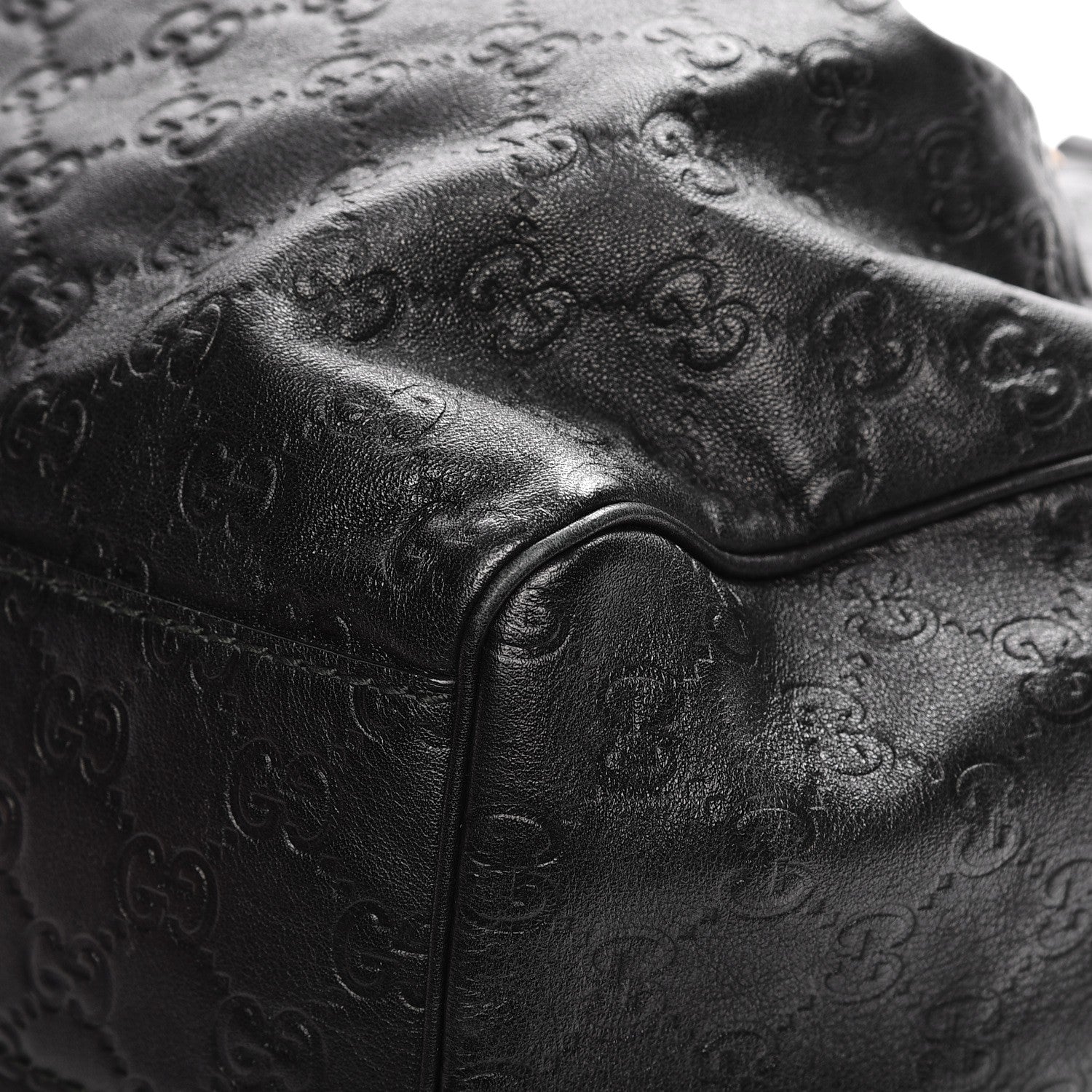 Gucci Guccissima Medium Sukey Tote Black 11 of 12