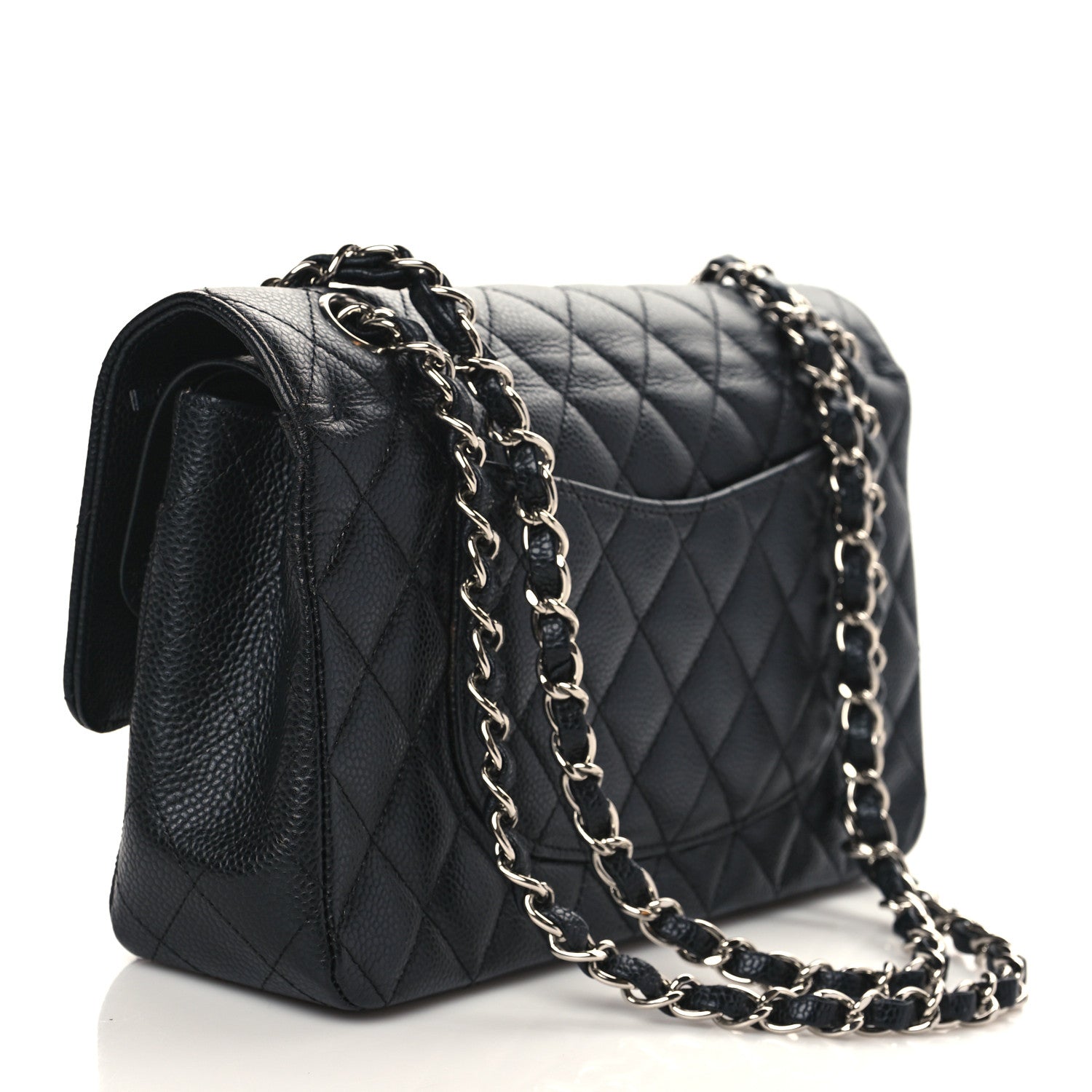Chanel Caviar Quilted Medium Double Flap Black 3 of 8