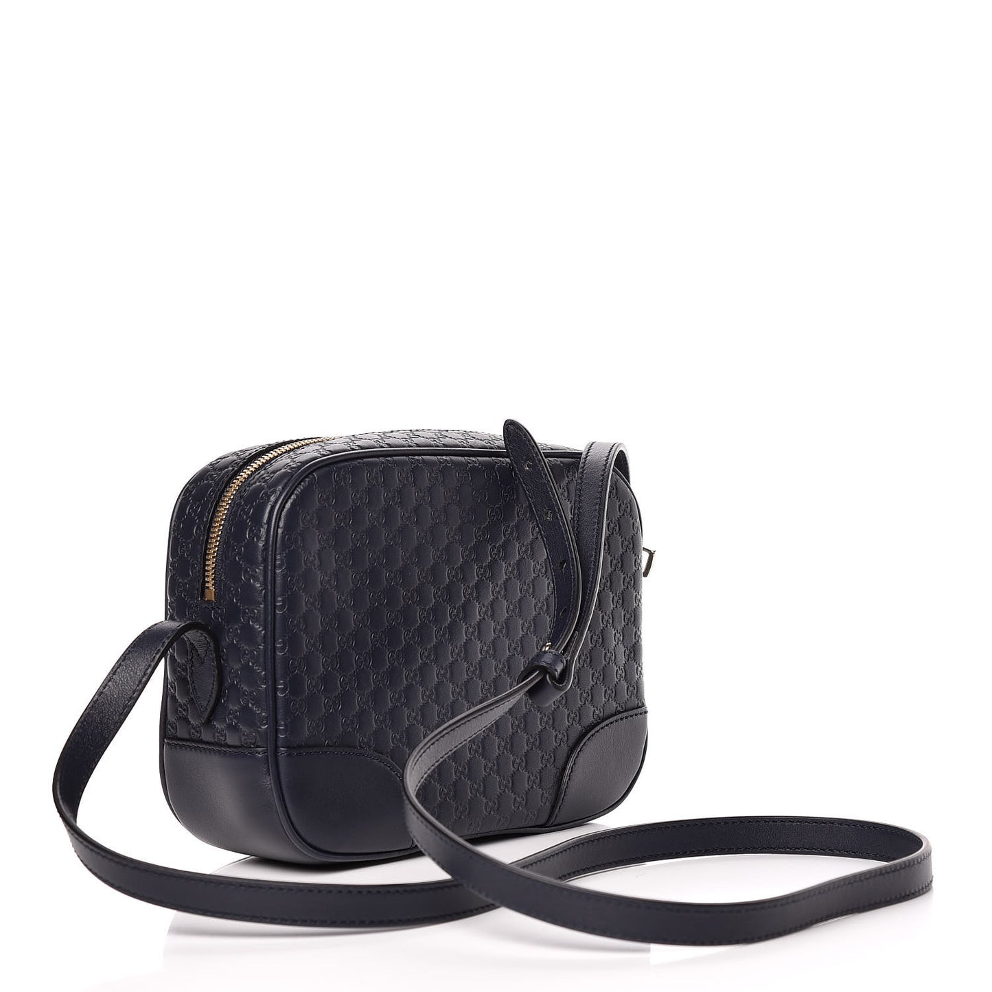 Soft Microguccissima Mini Bree Messenger Bag Blue