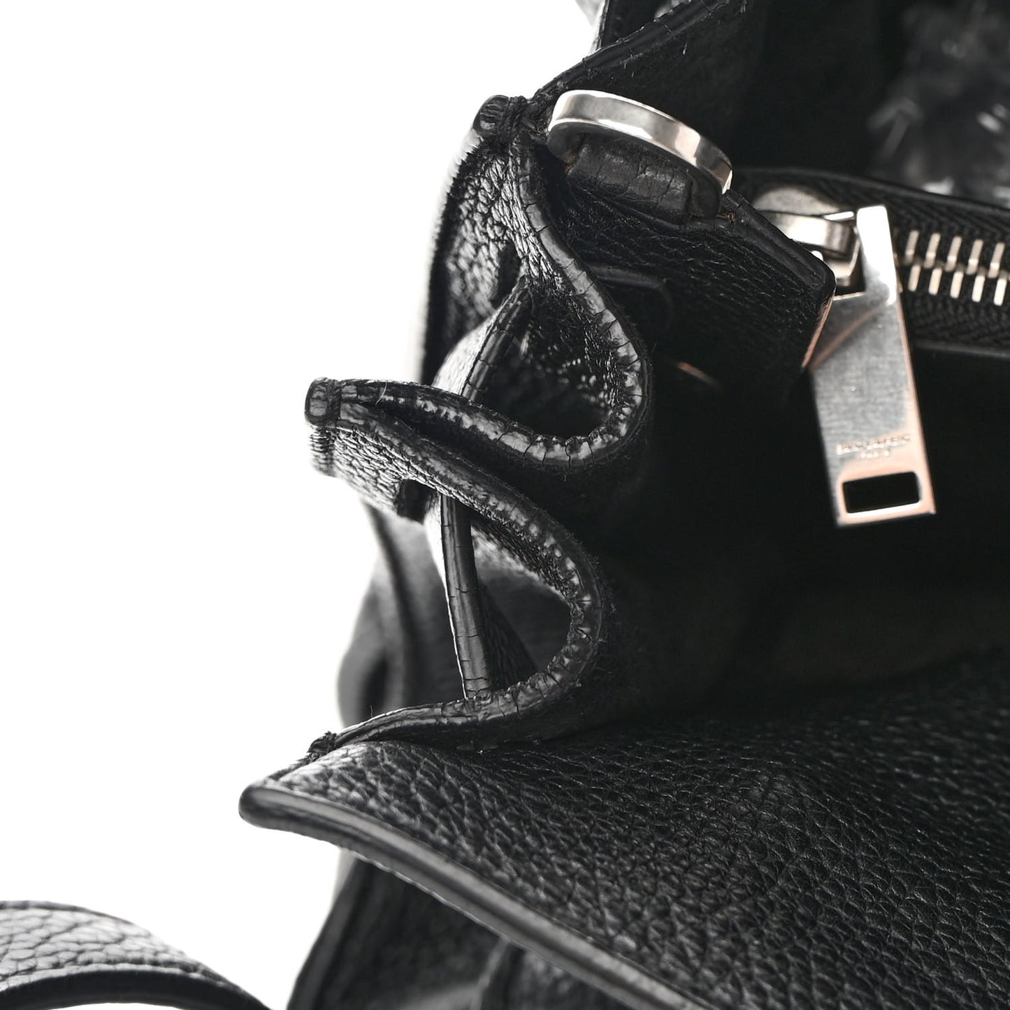 Grained Calfskin Medium Souple Sac De Jour Black