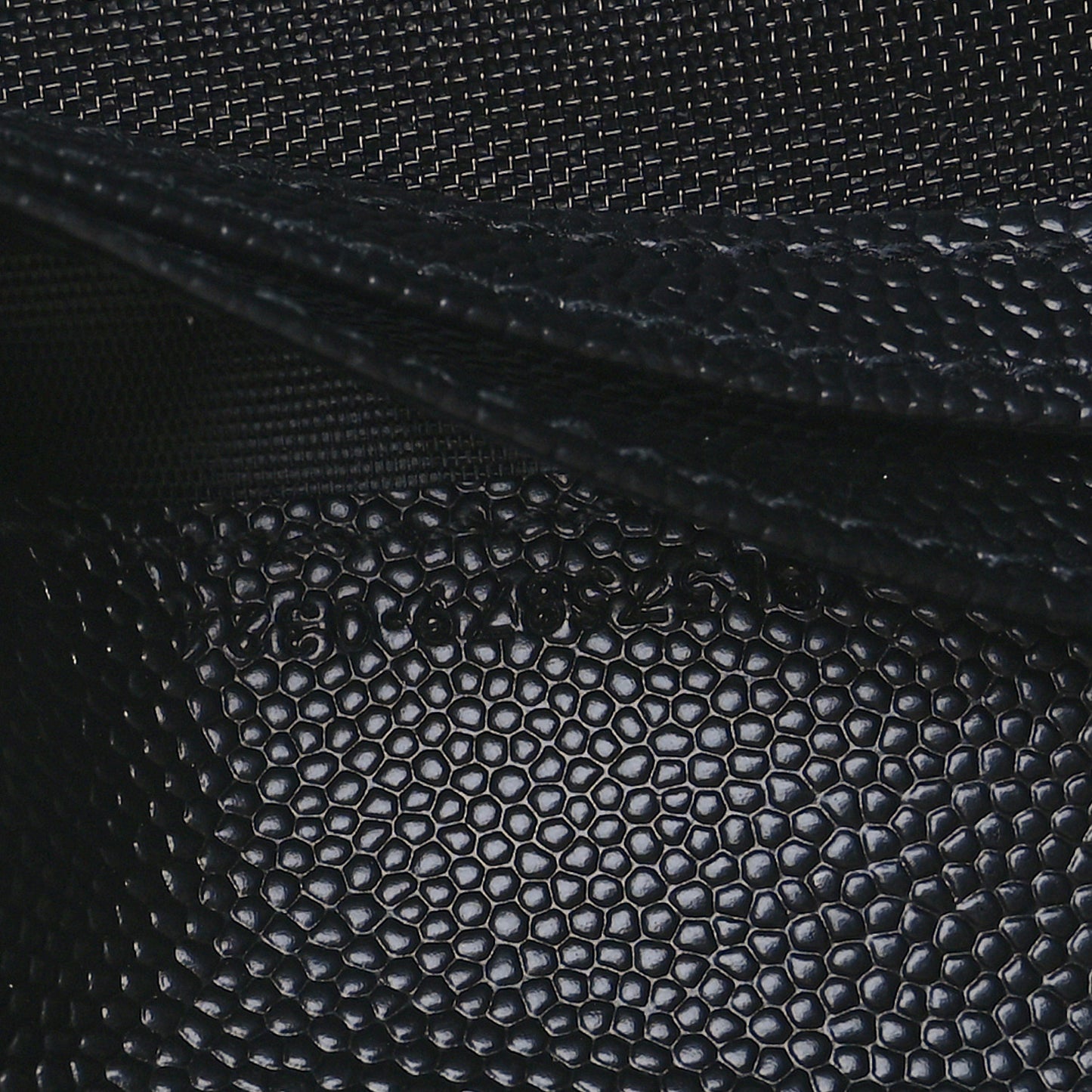 Grain De Poudre Matelasse Chevron Monogram Zipped Card Case Black