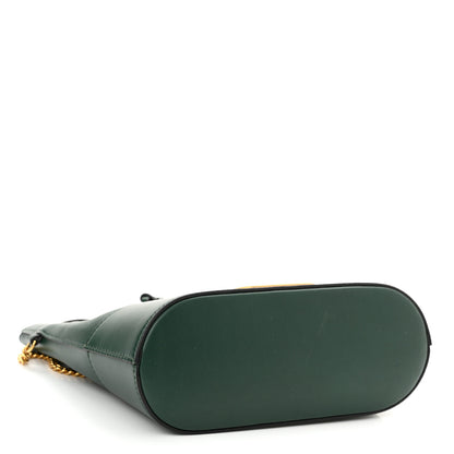 Valentino Garavani Nappa Mini VLogo Signature Chain Bucket Bag English Green 4 of 9