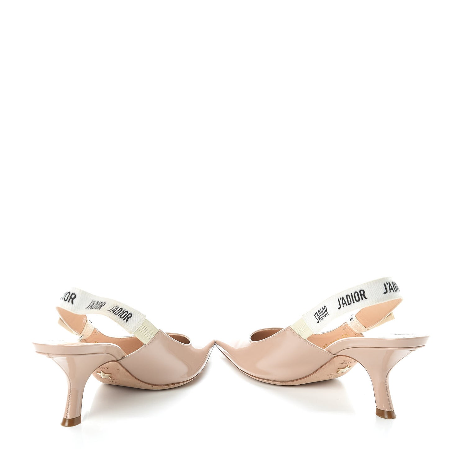 Patent Ribbon J'Adior Slingback 65mm Pumps 37.5 Nude