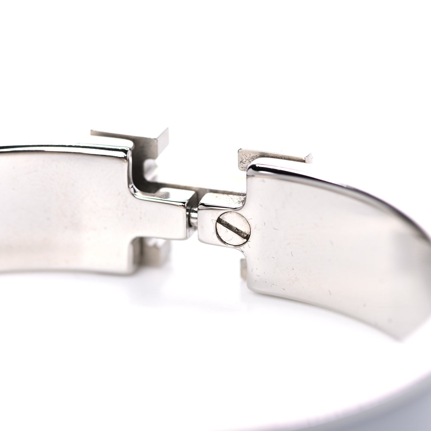 Enamel Narrow Clic Clac H Bracelet PM Bleu Lin