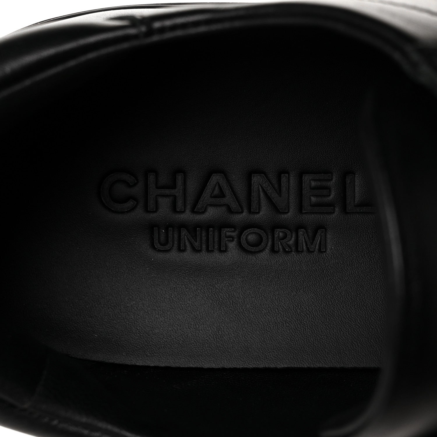 Chanel Calfskin Mens CC Cap Toe Sneakers 40 Black 6 of 6