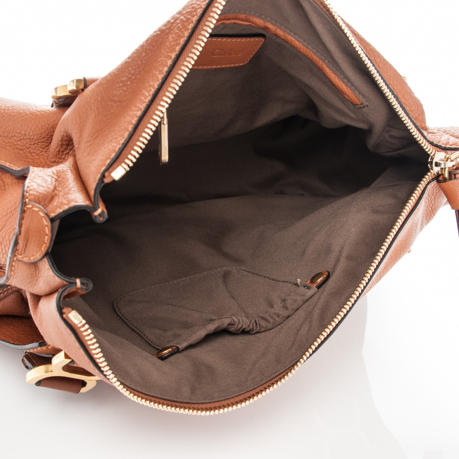 Chloe Calfskin Large Marcie Satchel Tan 5 of 8