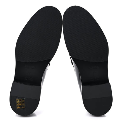 Hermes Calfskin Womens Hour Loafers 37 Black 5 of 7