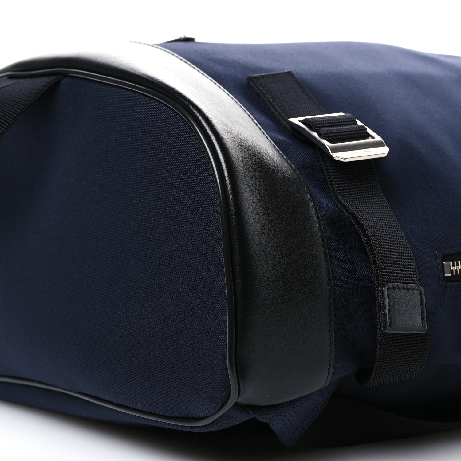 Saint Laurent Canvas Calfskin Rivington Race Backpack Black Navy 9 of 9