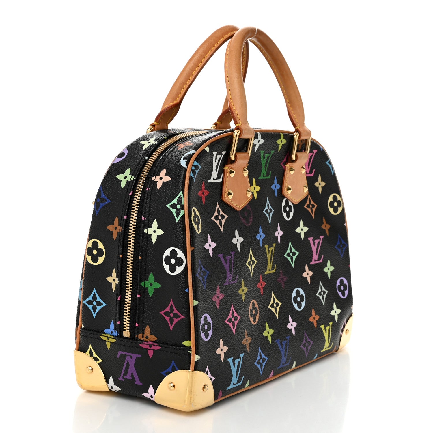 Louis Vuitton Monogram Multicolor Trouville Black 3 of 10