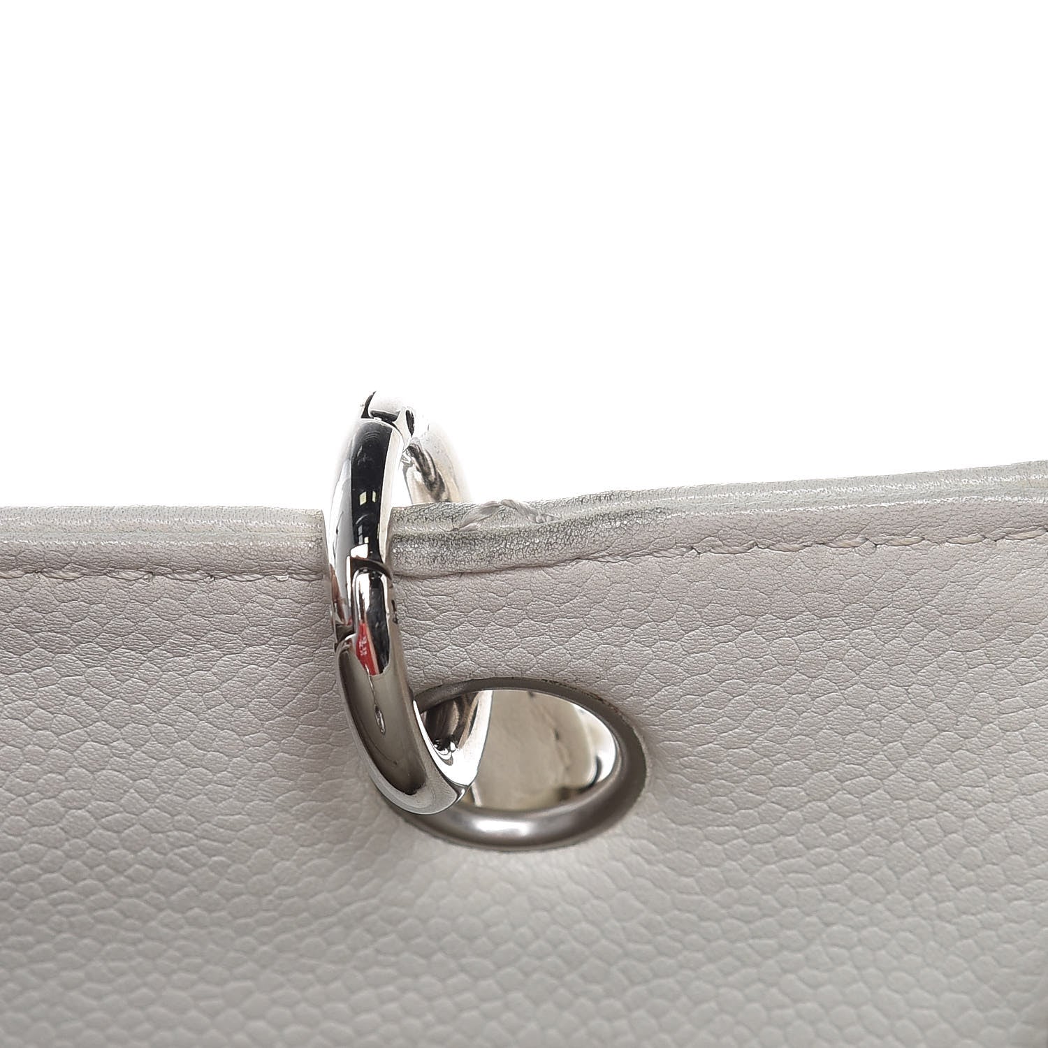 Chanel Caviar Quilted Petit Shopping Tote PST White 18 of 19