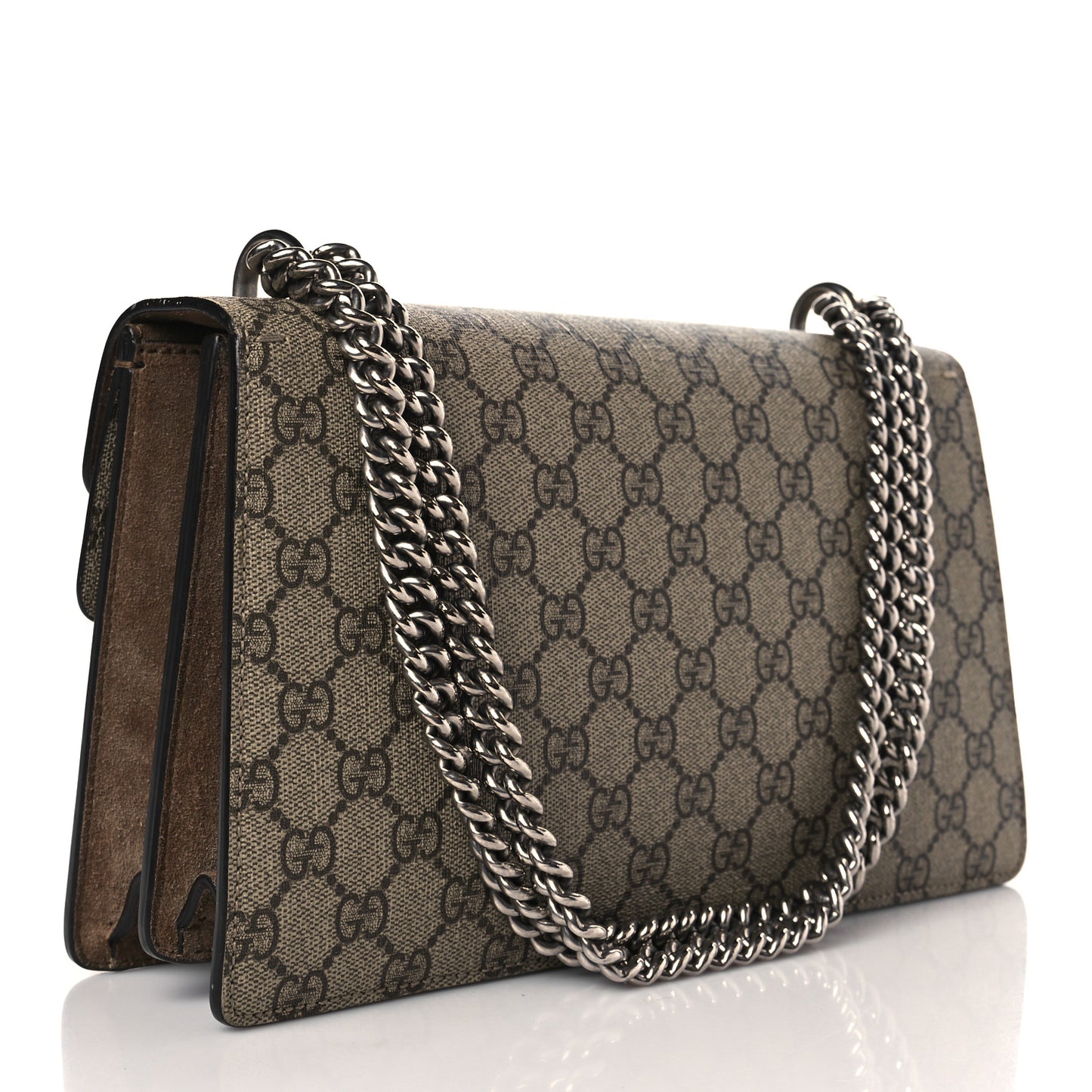 GG Supreme Monogram Small Dionysus Shoulder Bag Taupe