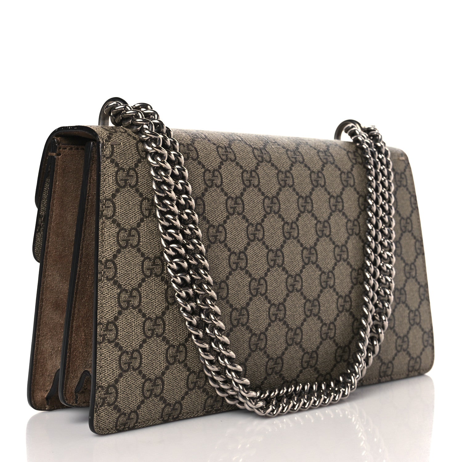 Gucci GG Supreme Monogram Small Dionysus Shoulder Bag Taupe 3 of 10