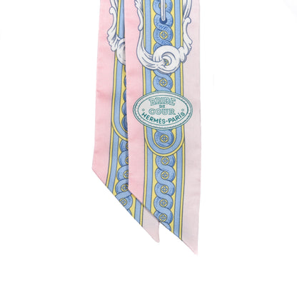 Hermes Silk Bride De Cour Twilly Rose Pale Ciel 2 of 3