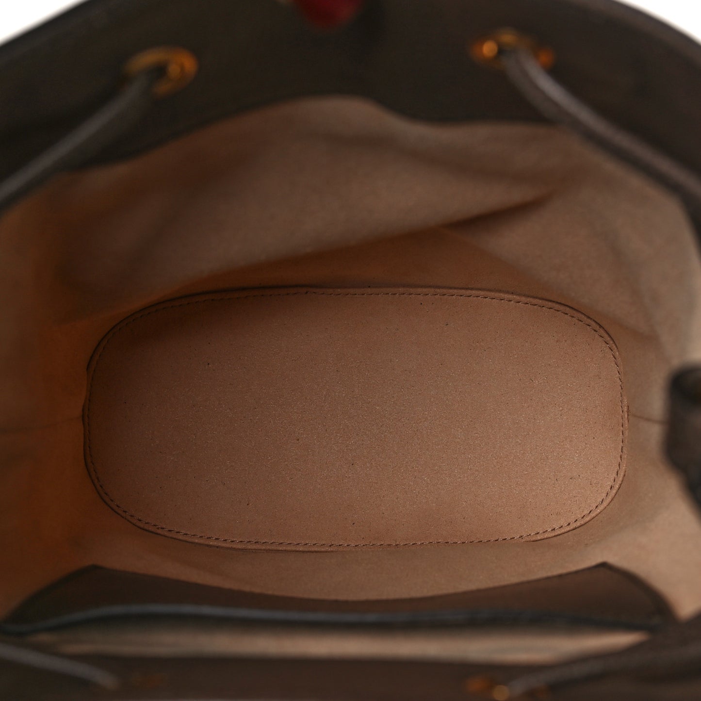 GG Supreme Monogram Web Small Ophidia Bucket Bag Brown