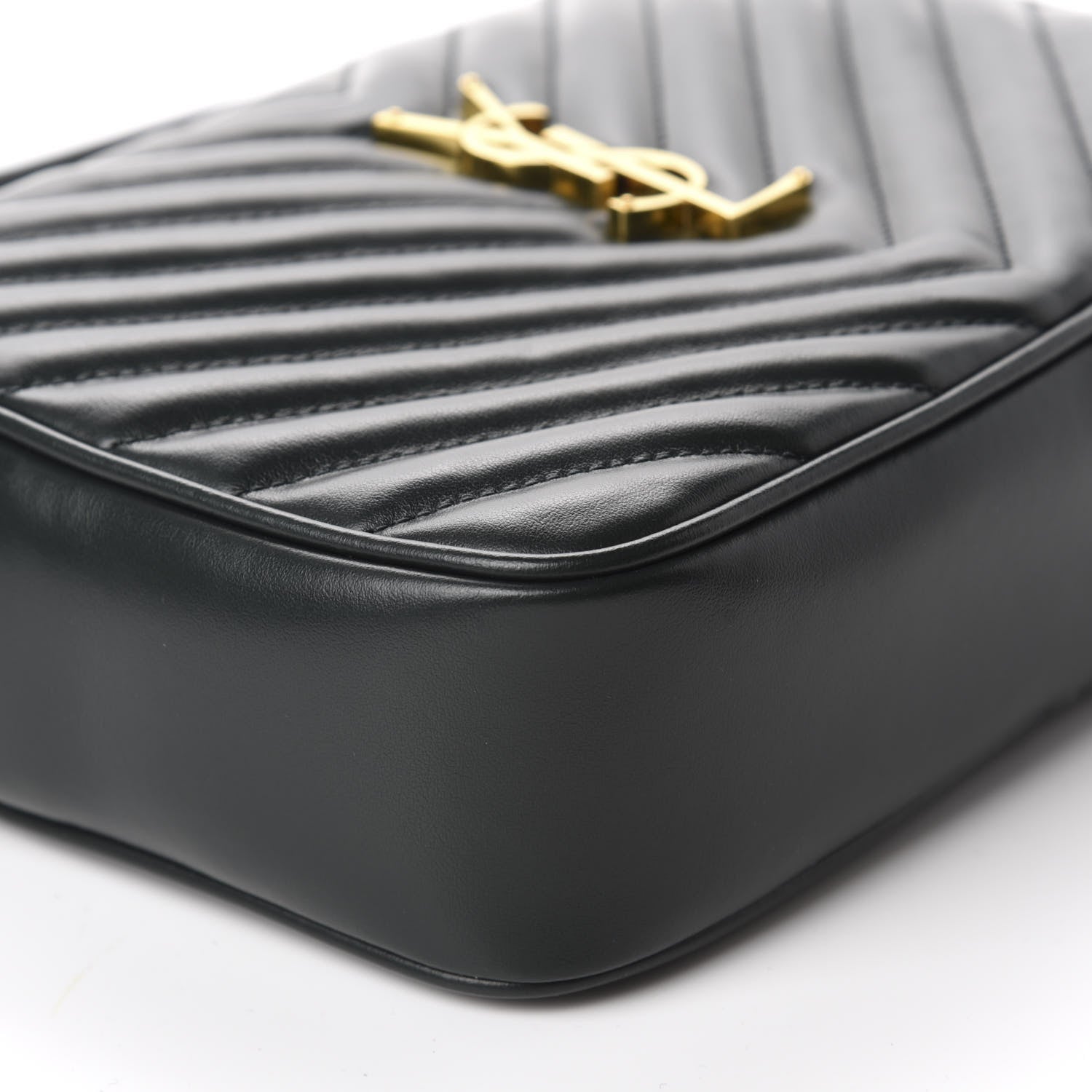 Saint Laurent Calfskin Matelasse Monogram Lou Camera Bag Green 6 of 10
