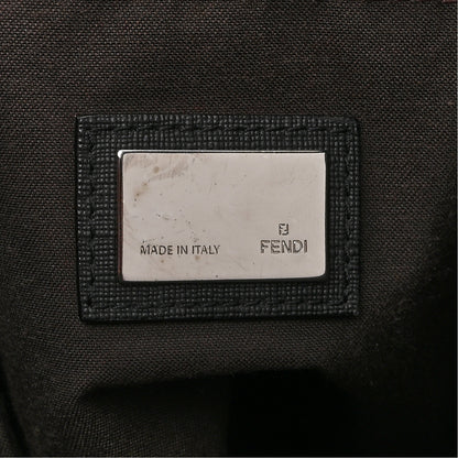 Fendi Zucca Spalmati Messenger Bag Black 6 of 10