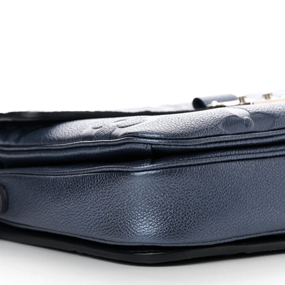 Louis Vuitton Metallic Empreinte Monogram Giant Pochette Metis Navy Nacre 8 of 9