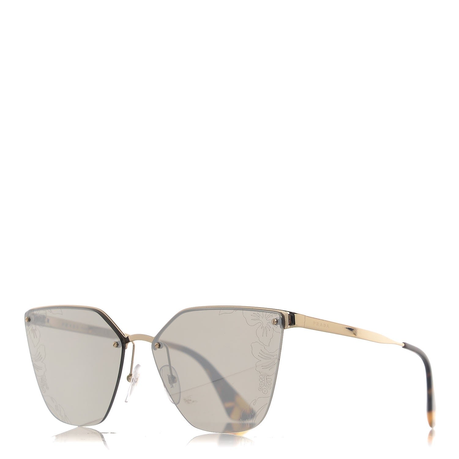 Prada Cat Eye Sunglasses SPR 68T Grey 1 of 8