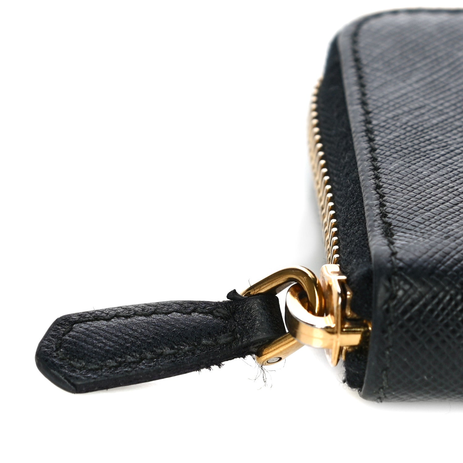 Prada Saffiano Metal Coin Purse Black 10 of 10