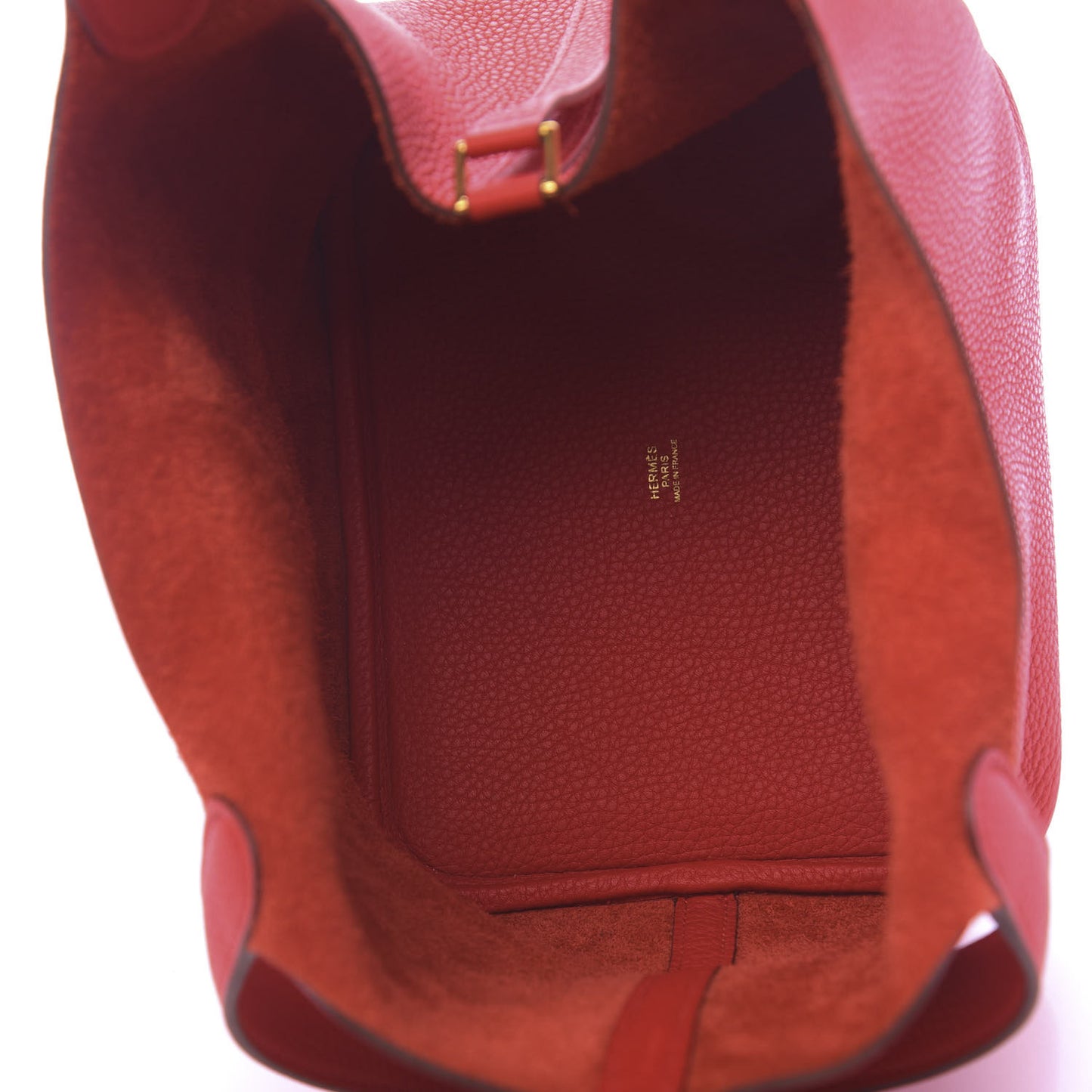 Taurillon Clemence Picotin Lock 22 MM Rouge Tomate