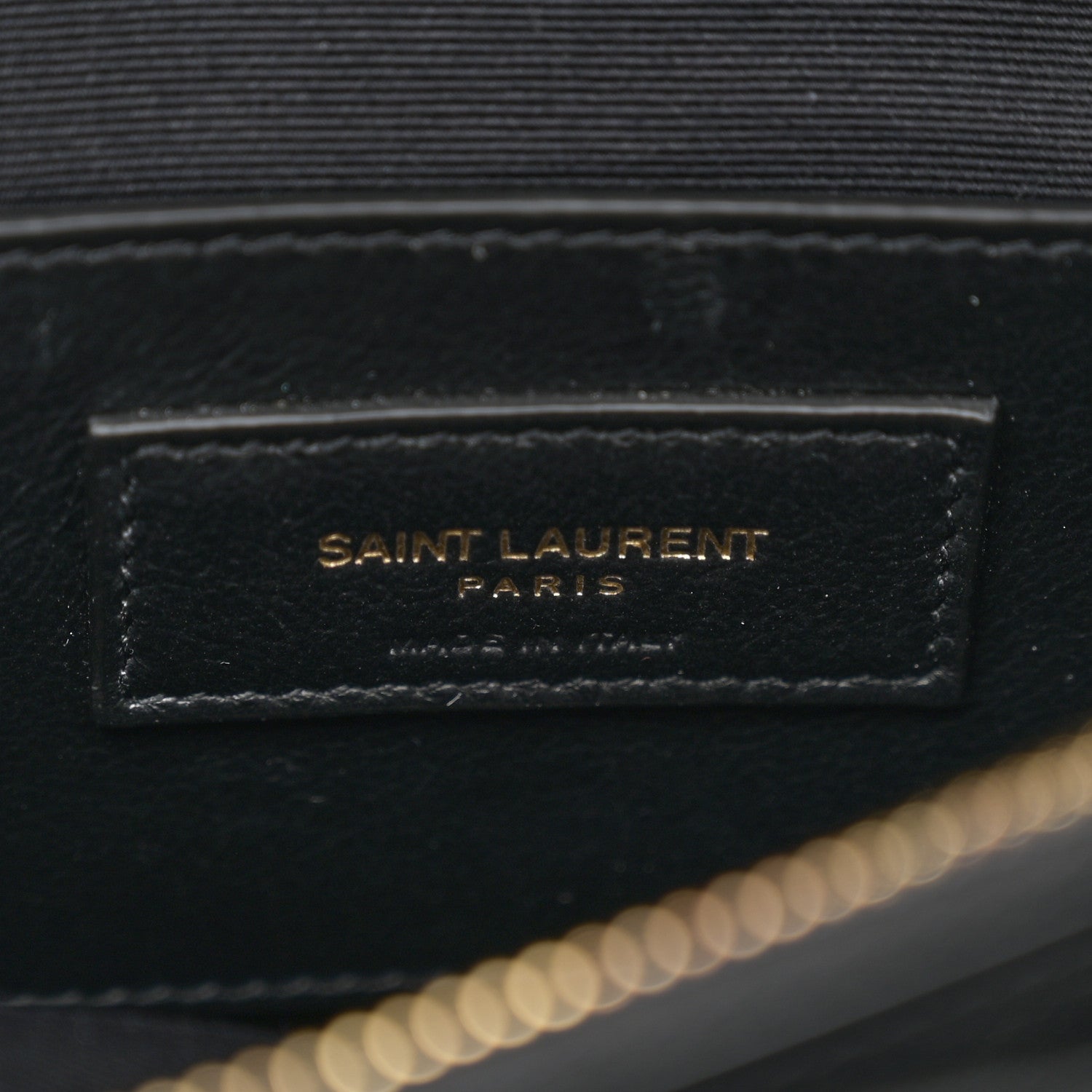 Saint Laurent Sheepskin Matelasse Chevron Monogram Medium College Bag Black 6 of 14