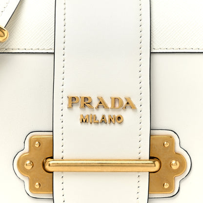Prada City Calfskin Saffiano Cahier Bag Talco 9 of 17