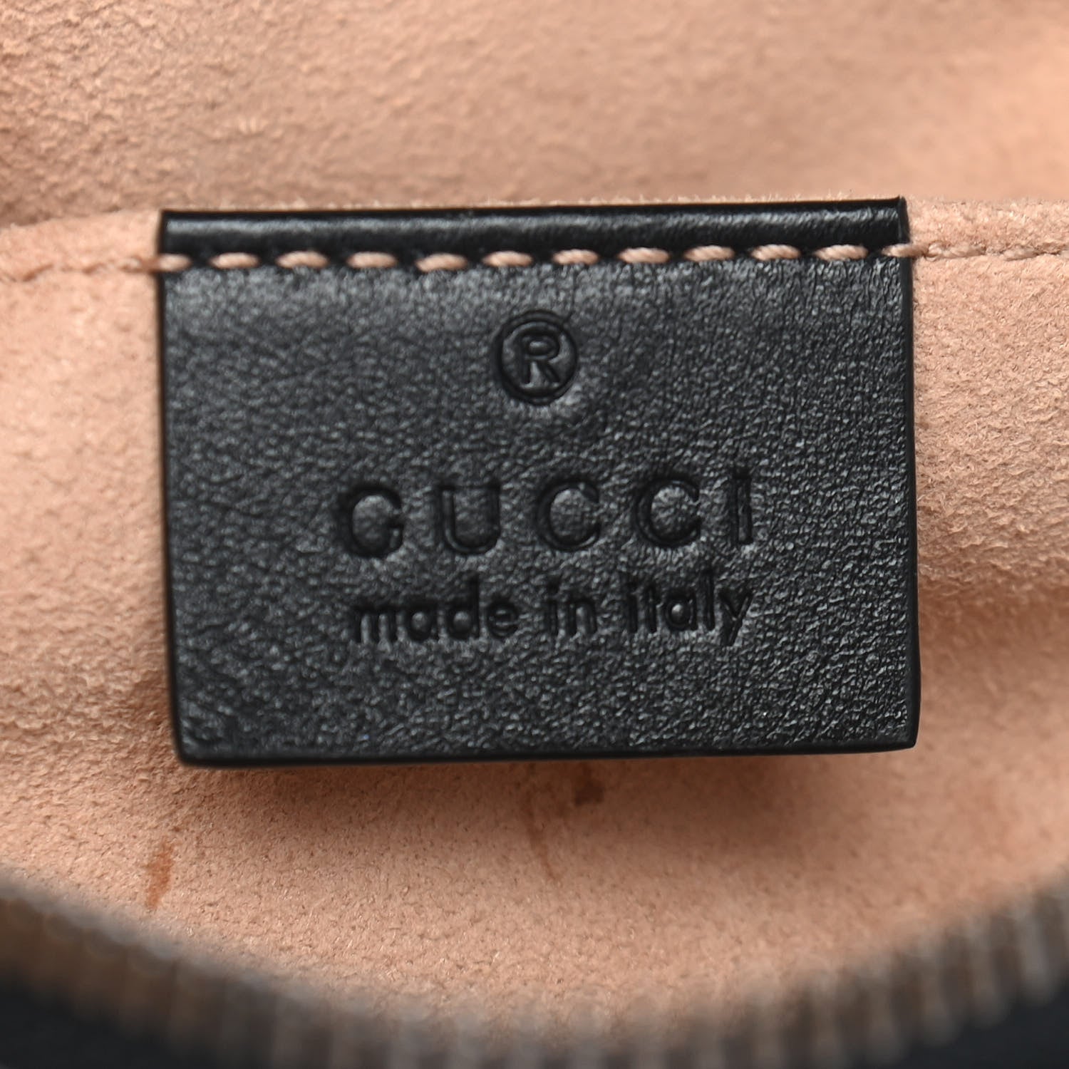 Gucci Calfskin Matelasse GG Marmont Belt Bag 85 34 Black 6 of 10