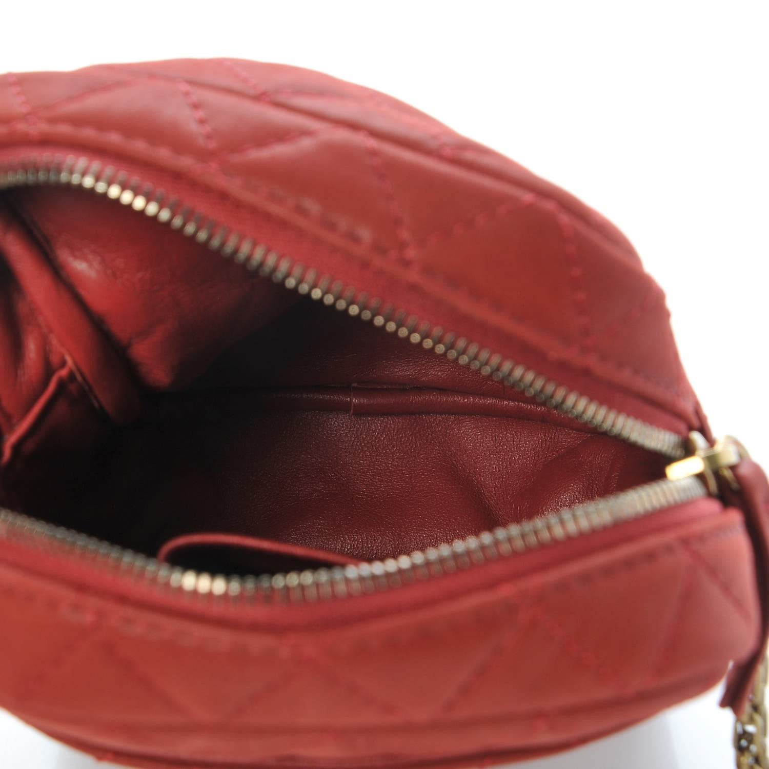 Chanel Iridescent Calfskin Quilted Reissue Camera Case Red 5 of 8