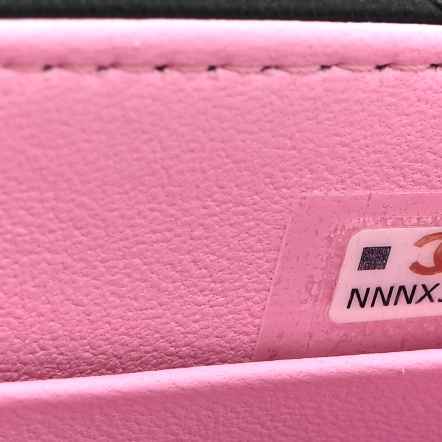 Chanel Lambskin Quilted Bi-Color Top Handle Clutch With Chain