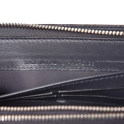 Christian Dior Metallic Bullcalf Diorissimo Voyageur Wallet Silver 7 of 9