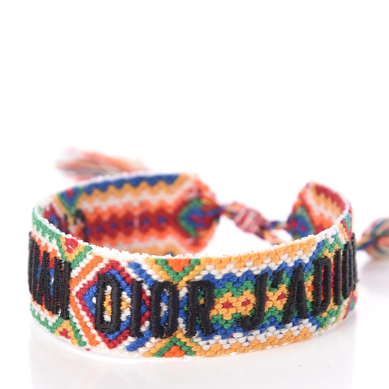 Christian Dior Woven Cotton J'Adior Friendship Bracelet Set 8 of 10
