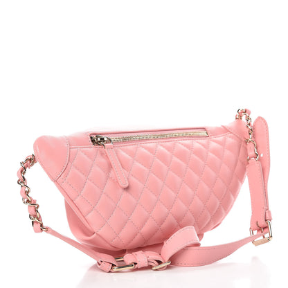 Chanel Lambskin Quilted Bi Waist Bag Fanny Pack Pink 3 of 8