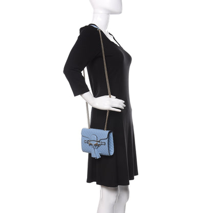Gucci Soft Microguccissima Mini Emily Chain Shoulder Bag Mineral Blue 2 of 9