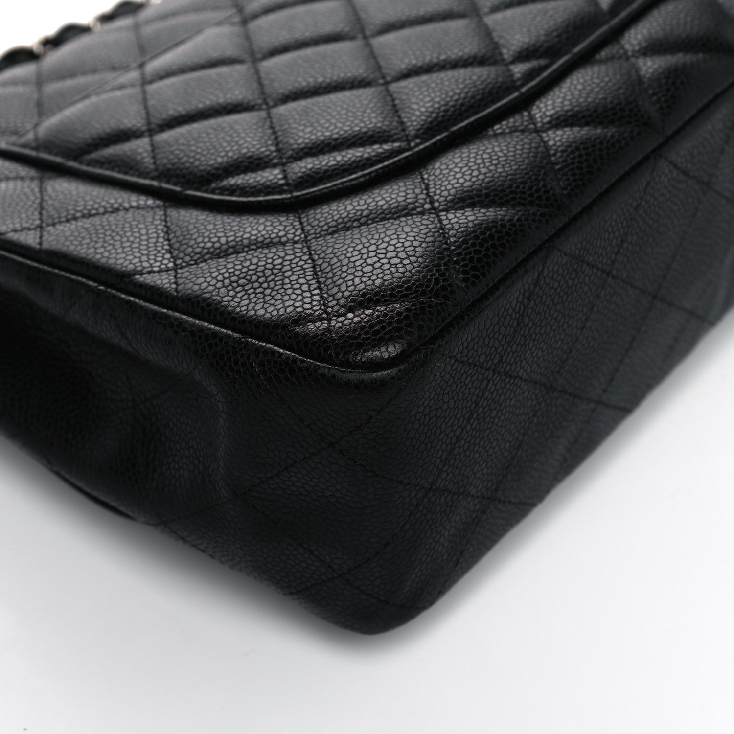 Chanel Caviar Quilted Jumbo Single Flap Black 11 of 13