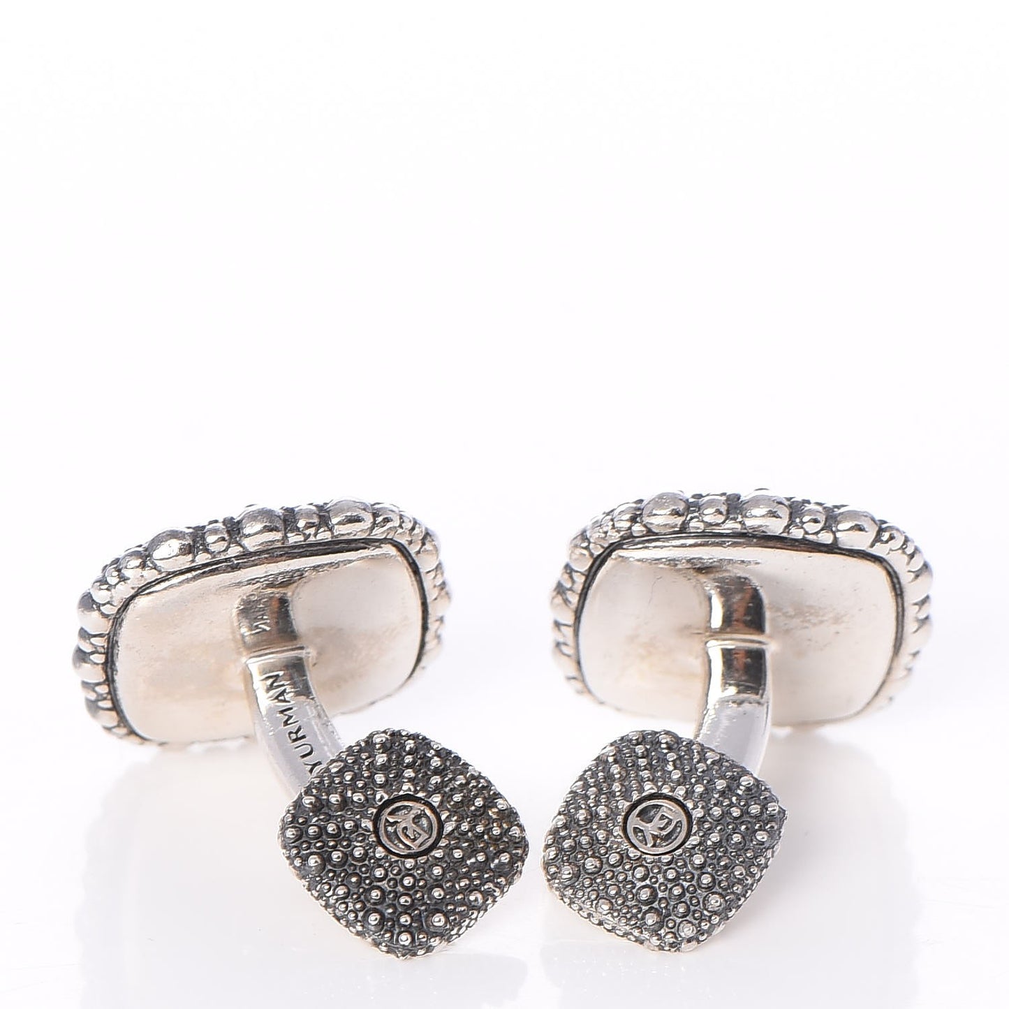 Sterling Silver Black Diamond Sea Urchin Cufflinks