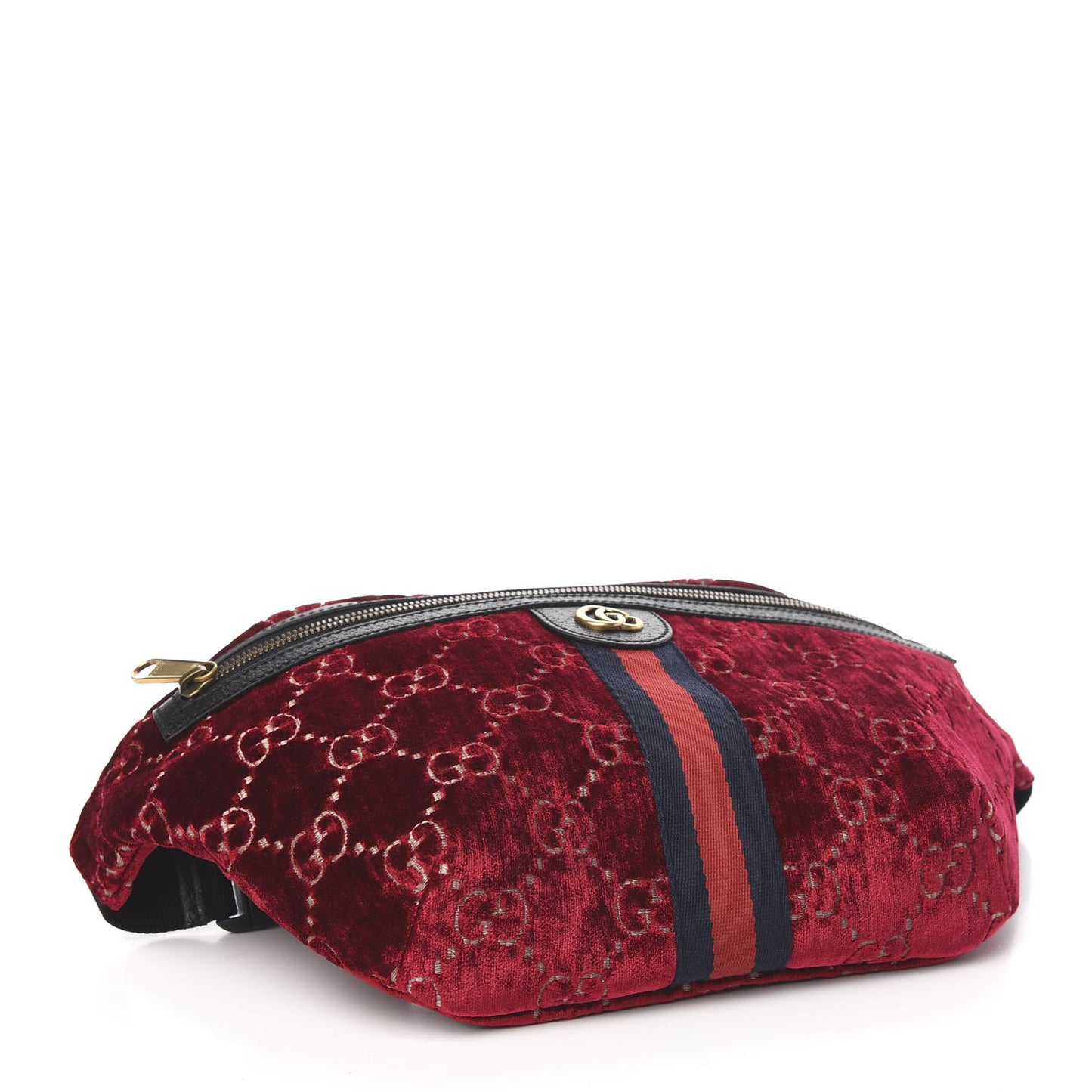 GG Monogram Velvet Belt Bag Red Cipria