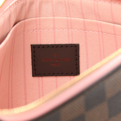 Louis Vuitton Damier Ebene Neverfull MM GM Pochette Rose Ballerine 6 of 7