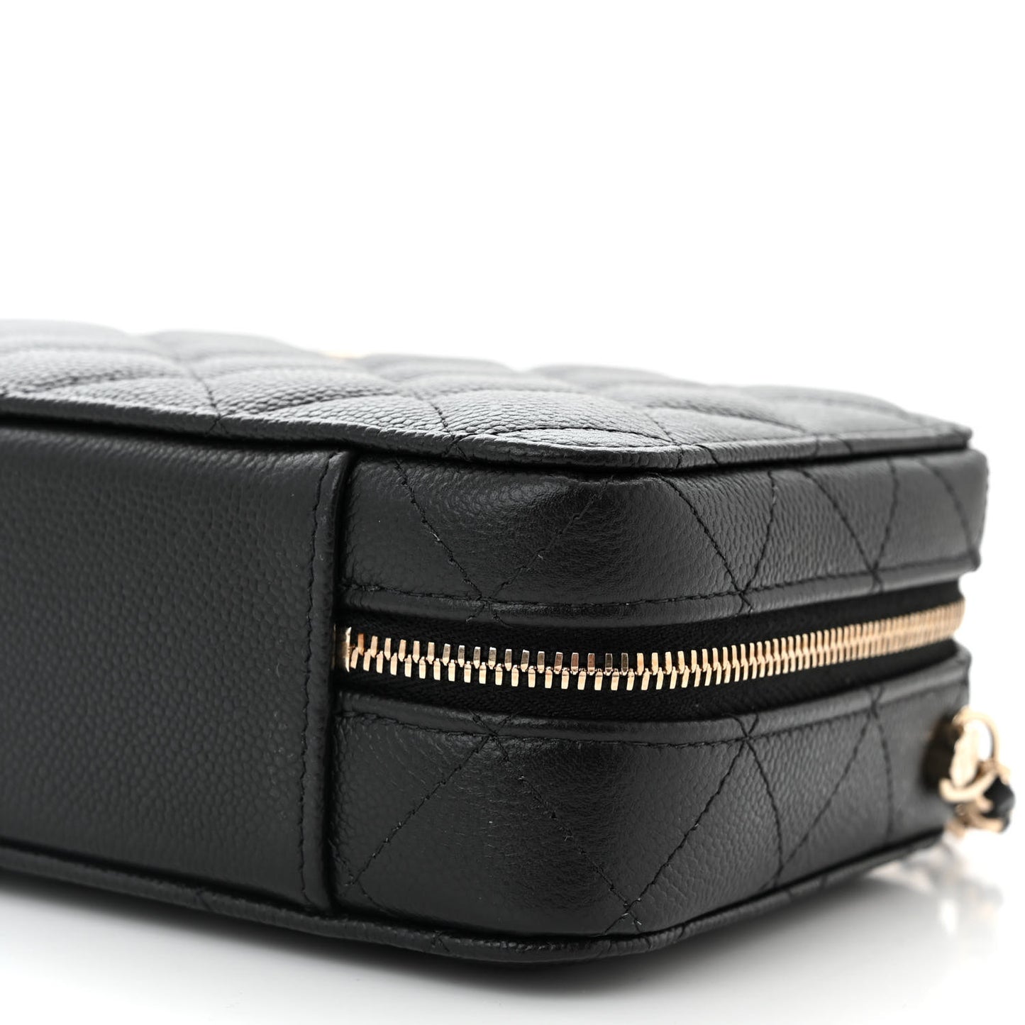 Caviar Quilted Vanity Case Black