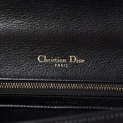 Christian Dior Calfskin Studded Small Diorama Flap Bag Black Multicolor 8 of 13