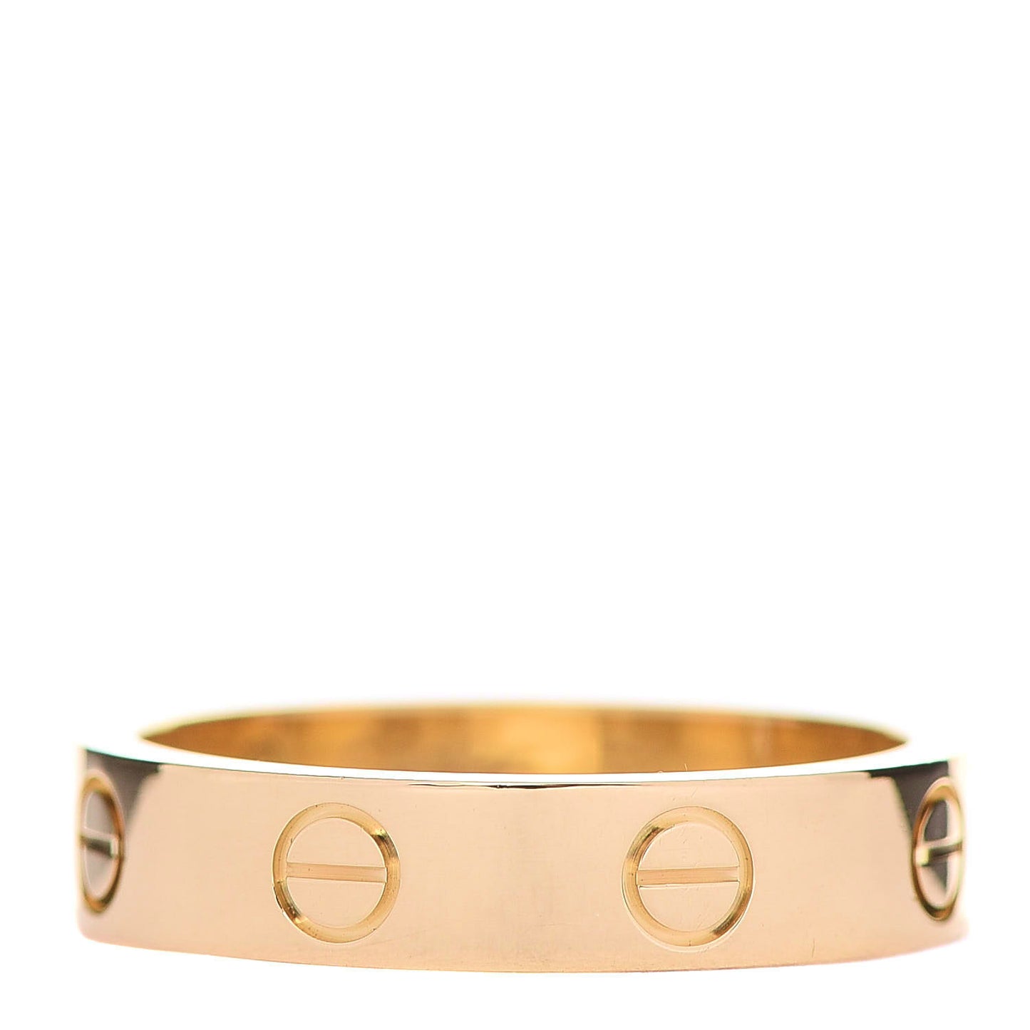 18K Yellow Gold Diamond 4mm LOVE Wedding Band Ring 51 5.75