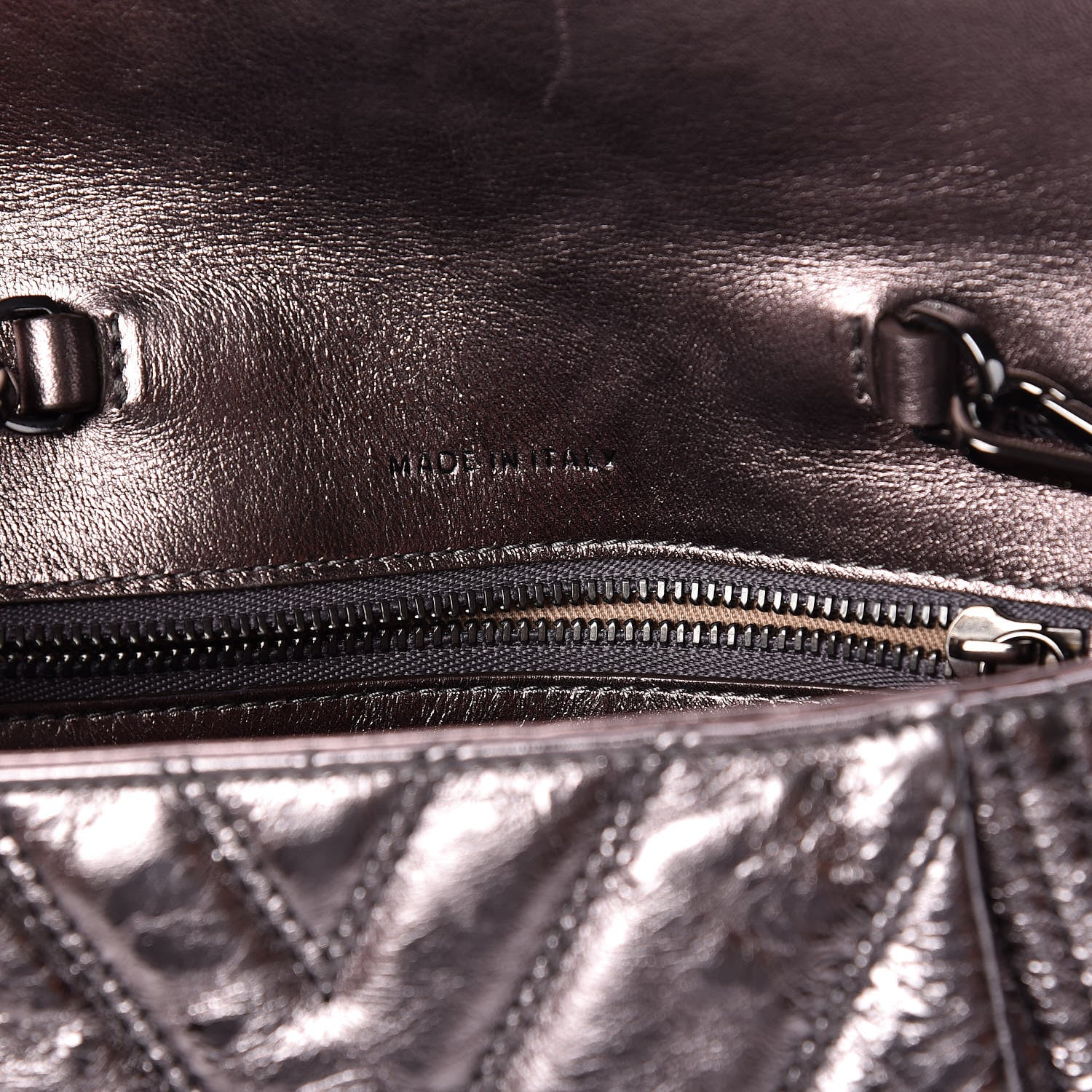 MCM Metallic Calfskin Small Patricia Belt Bag Berlin Silver 8 of 11