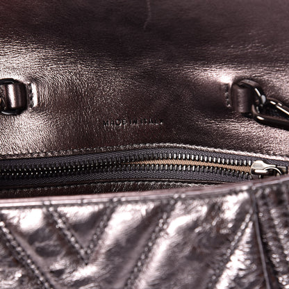 MCM Metallic Calfskin Small Patricia Belt Bag Berlin Silver 8 of 11