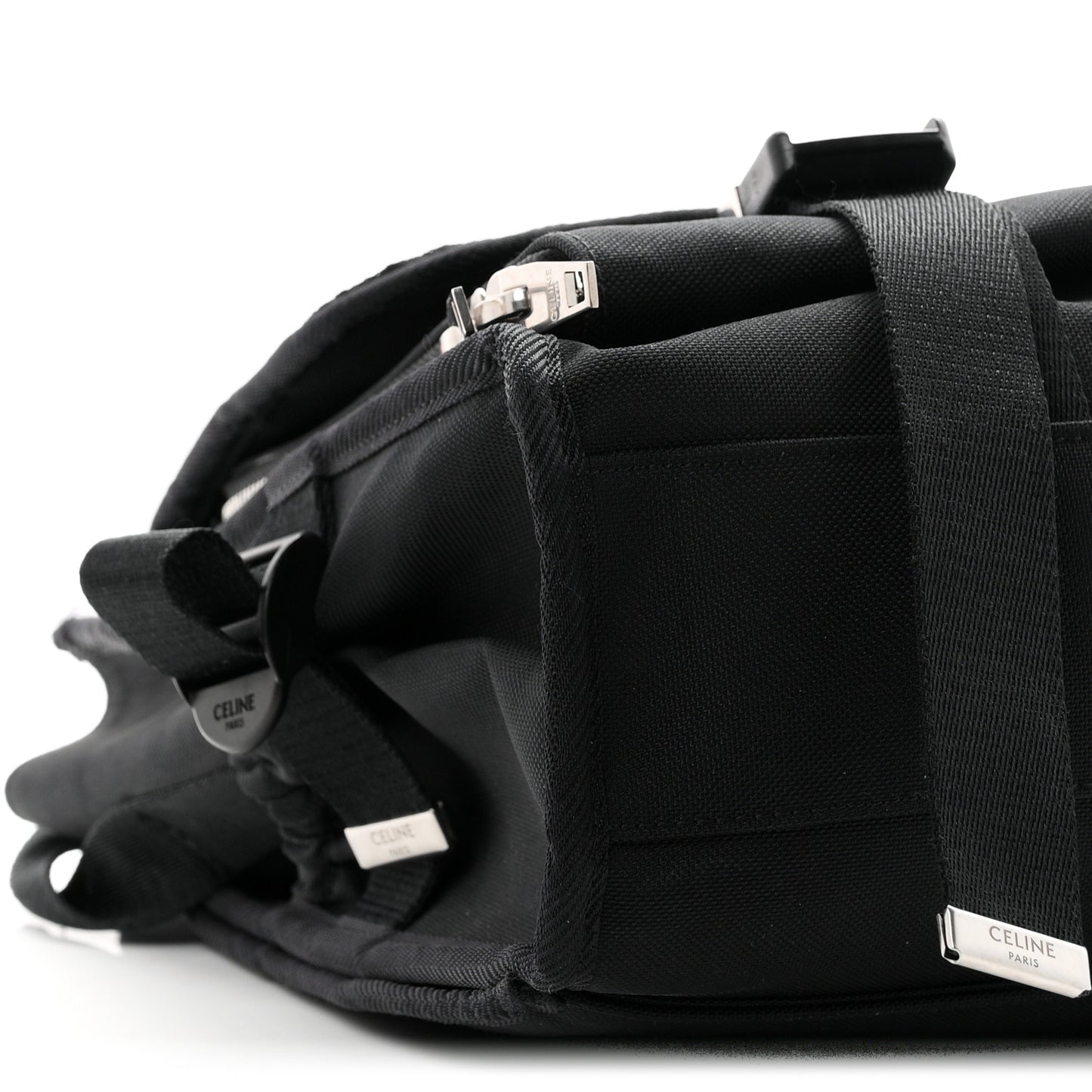 Canvas Trekking Large Messenger Bag Black