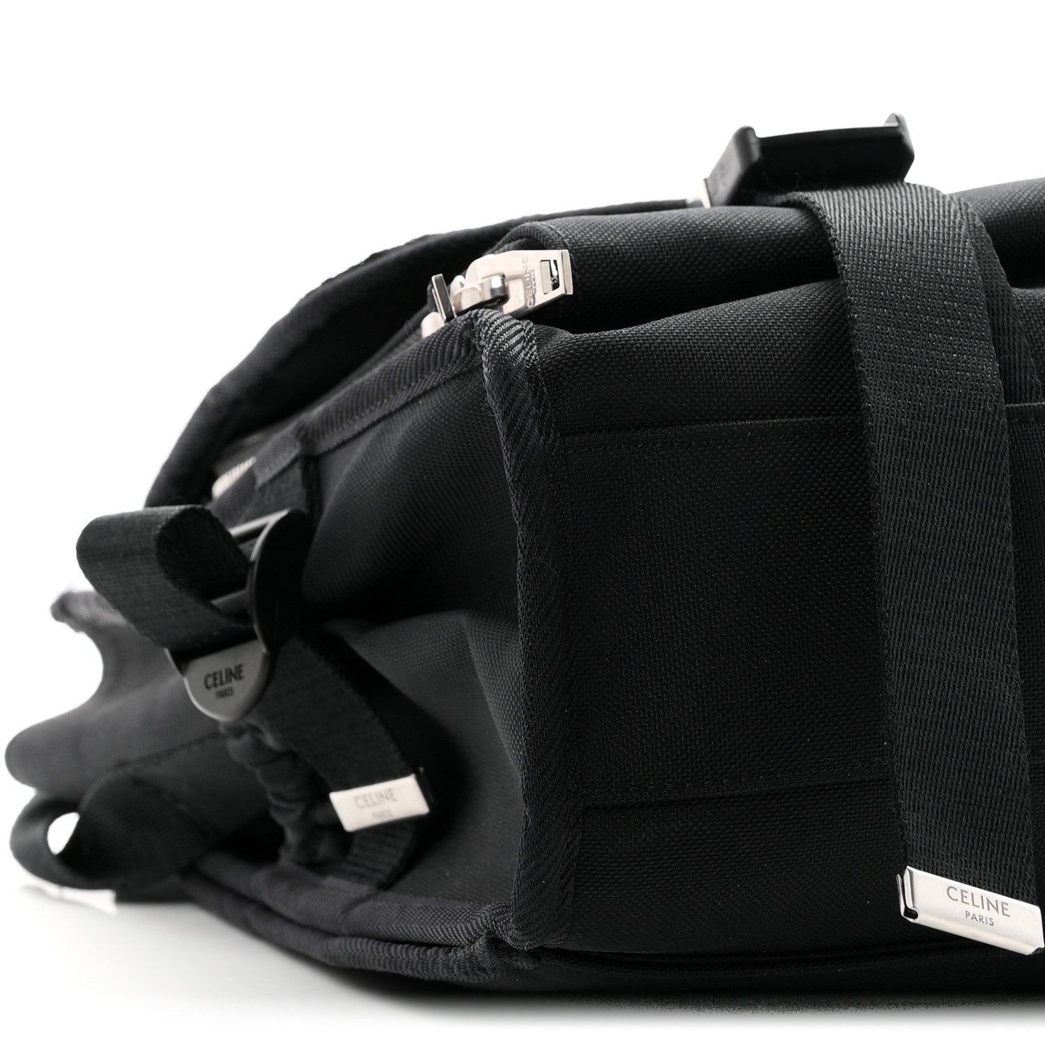 Celine Canvas Trekking Large Messenger Bag Black 8 of 10