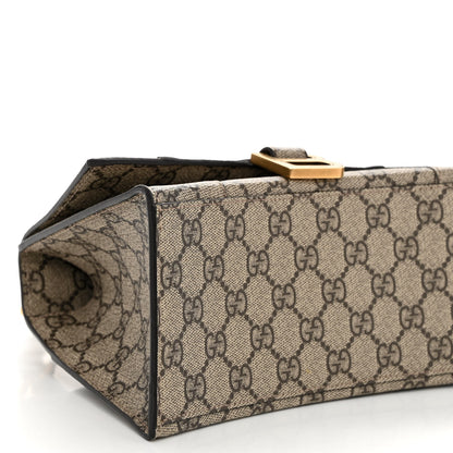 Balenciaga X GUCCI GG Supreme Monogram Small Hourglass Top Handle Bag Beige Ebony 8 of 9